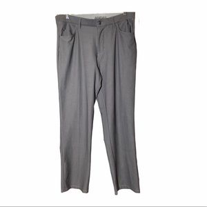Adidas Gray Casual Pants Men's 33/32 Polyester Elastane